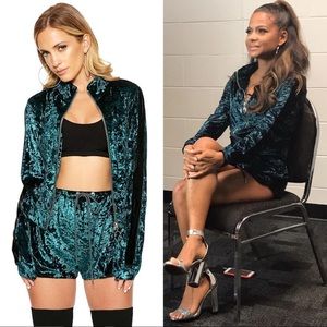 Keepin’ Track Velvet Suit Set